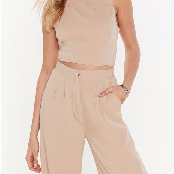 2 PIECE- Cross Back Crop Top  Co-Ord Set - Picture 5 of 5